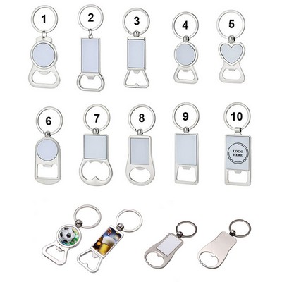 Creative Metal Beer Bottle Opener Keychain