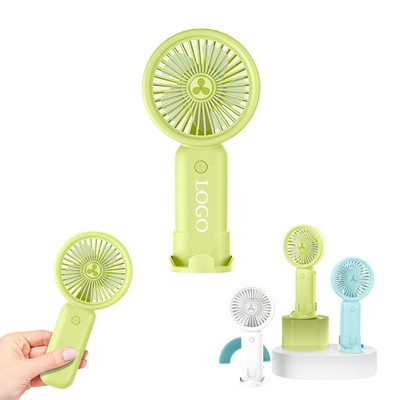 Portable Handheld Usb Mini Fan With Base