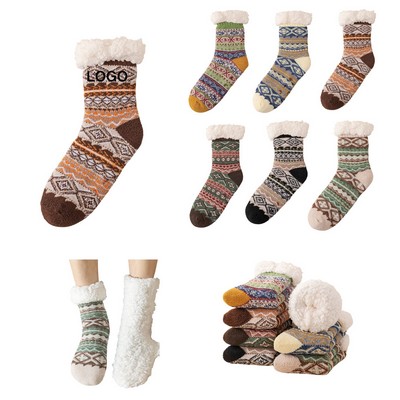 Sherpa-Lined Cozy Crew Socks