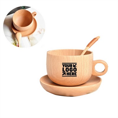 Handmade Wooden Mug Set