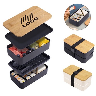 Children And Adults Double Layer Lunch Box