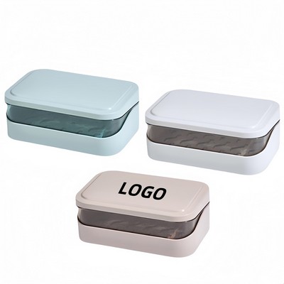 Double Drain Soap Box Compact and Portable