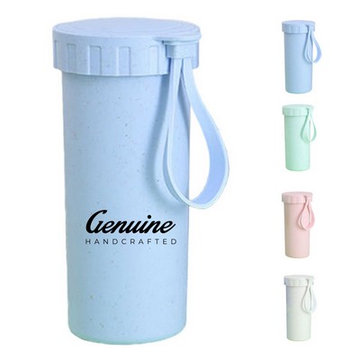 17oz Decomposable Wheat Straw Water Bottle