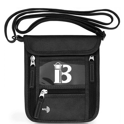 Durable Anti-Theft RFID Nylon Travel Passport Holder