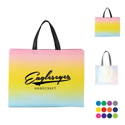 Tri-Tone Reflective Non-Woven Tote Bag