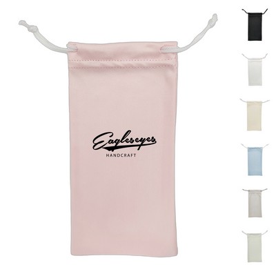 Soft Drawstring Microfiber Eyeglasses Pouch