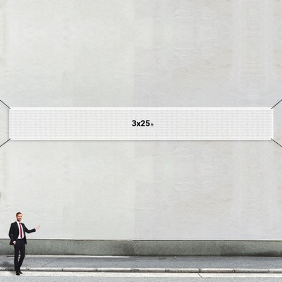 Custom 3' X 25' Mesh Banners