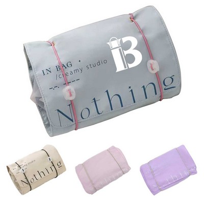 Large-Capacity Detachable Minimalist Foldable Makeup Bag