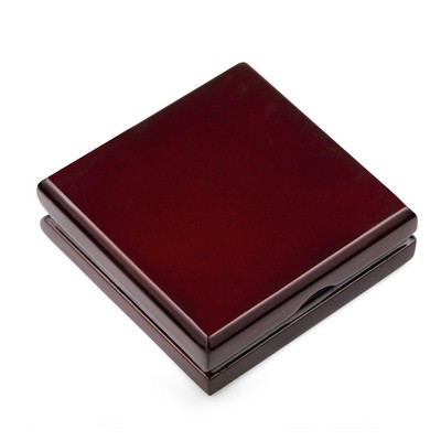 Rosewood Piano Finish Coin/Medal Box (3" x 1")