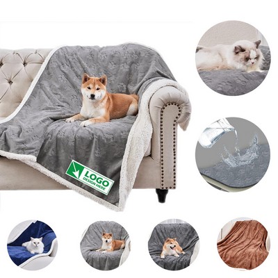 30*25 Water-resistant Pet Sherpa Fleece Puppy Blanket