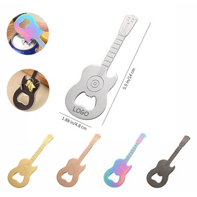 Stainless Steel Magnetic Guitar Shaped Bottle Opener