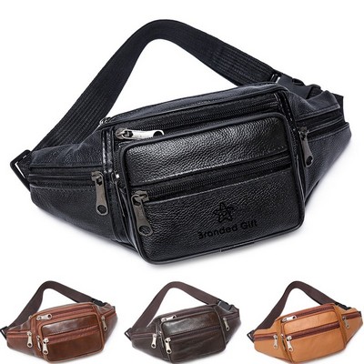 Genuine Leather Fanny Pack Waist Bag
