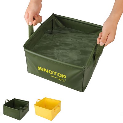 13L Outdoor Folding Square Bucket