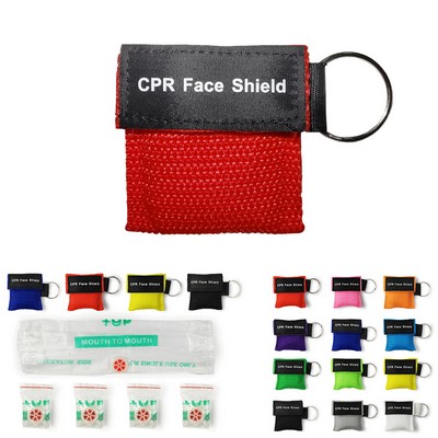 CPR Emergency Face Mask Shield w/Key Chain