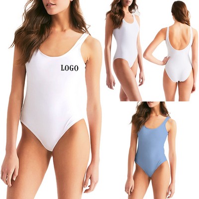 Comfortable One-Piece Swimwear with UPF Protection