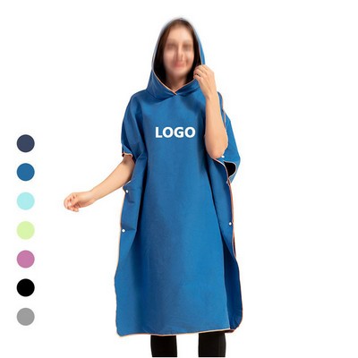 Hooded Microfiber Surf Poncho
