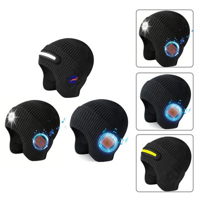 Bluetooth Beanie With Light