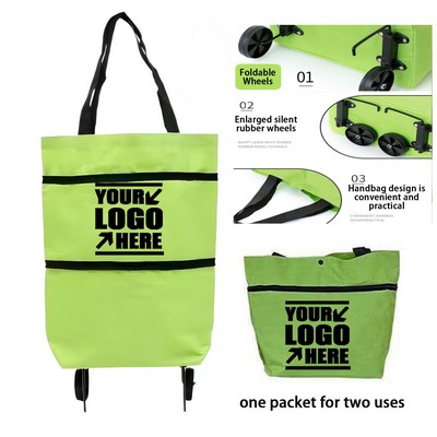 Collapsible Shopping Bag With Wheels