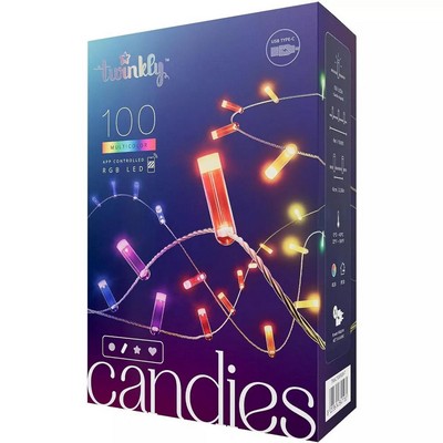 Twinkly - Candies 100L 8Mm Candle Shape Rgb Transp Usb-C