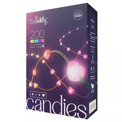 Twinkly - Candies 200L 8Mm Heart Shape Rgb Green Usb-C