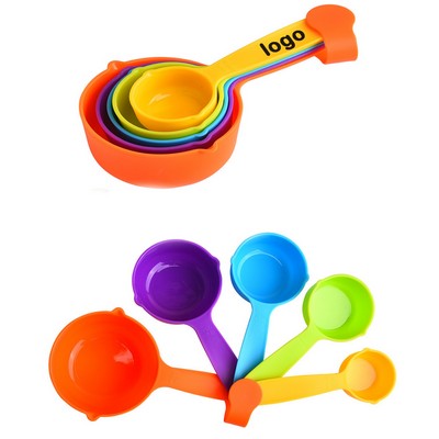 Plastic 5-Piece Measuring Cup Set