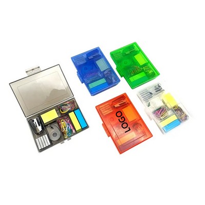 7-in-1 Portable Mini Plastic Stationery Set