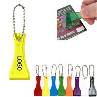 Lottery Scratcher with Beaded Chain