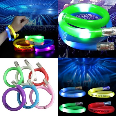 LED Light Up Flash Tube Bracelets
