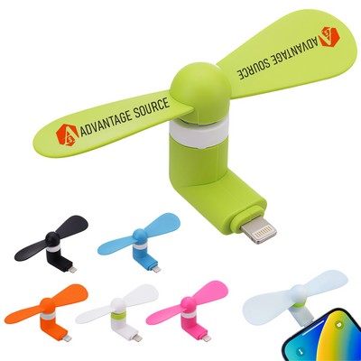 Portable Mini Phone Fan with Lightning Connector