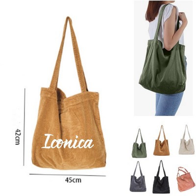 Corduroy Tote Bag