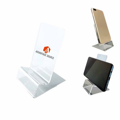 Transparent Acrylic L-Shaped Phone Holder
