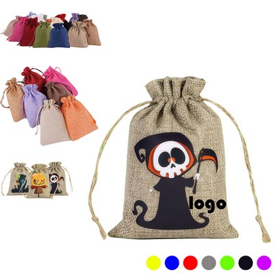 Halloween Burlap Gift Bag