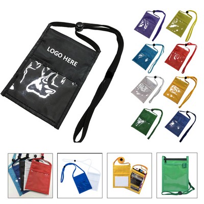 Dual-View ID Neck Wallet