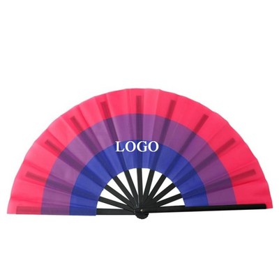 Rainbow Folding Fan