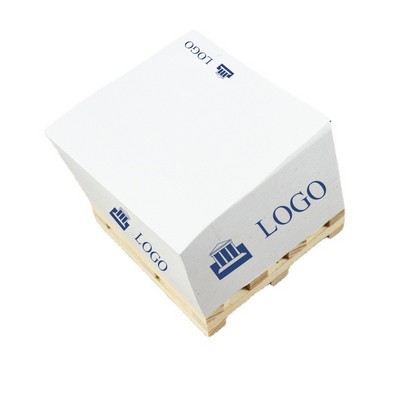 Memo Note Pad With Wood Pallet