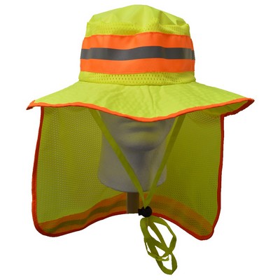 High Visibility Orange Full Brimmed Ranger Style Hats