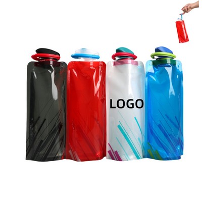 Foldable Water Bottle With Leakproof Lid