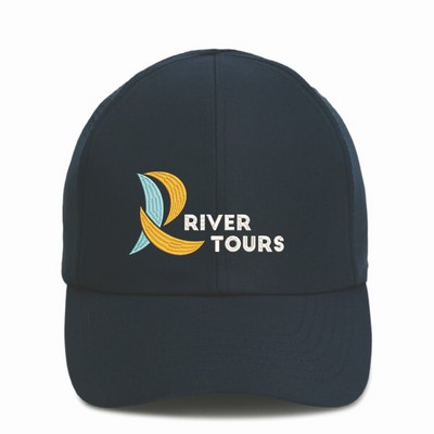 Imperial IMP6 The Imperial 6 Perforated Performance Cap w/ Leatherette Patches or Embroidery