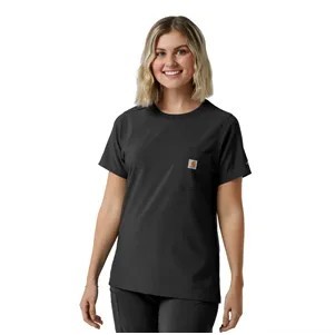 Carhartt Force Cross-Flex Women's Crew Neck Scrub Top