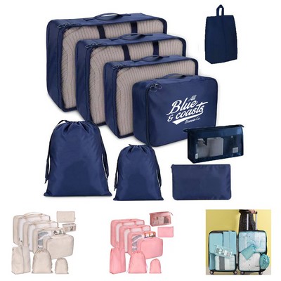 9-Piece Breathable Travel Packing Organizer Set