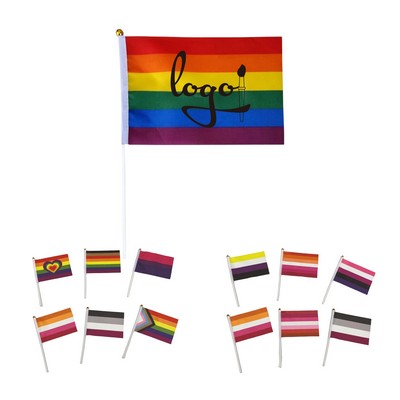 Small Progress Pride Rainbow Flag