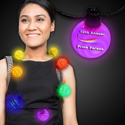 Rainbow LED Ball Necklace(Digi Printed)