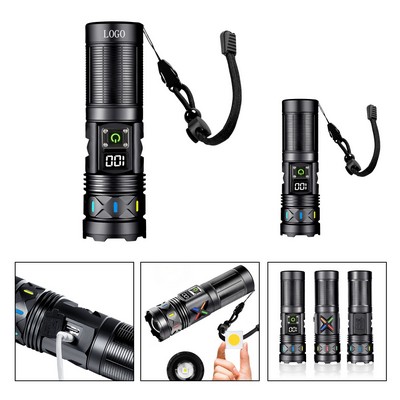 Zoom Laser LED Flashlight Torch