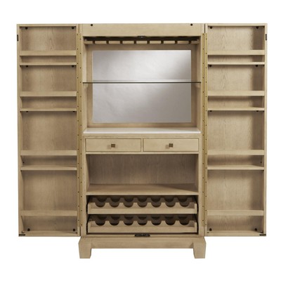 Escalade Sports American Heritage - Port Royal Wine & Spirit Cabinet - White Oak
