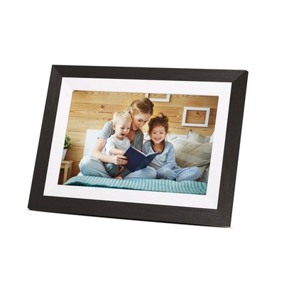 Bell+Howell 10.1" Smart Digital Photo Frame - White/Dark Brown