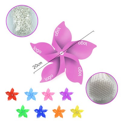 5 Leaves Pinwheel with Stick