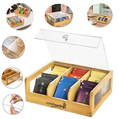 Bamboo Tea Storage Box
