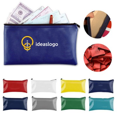 PU Leather Organizer Pouch With Zipper