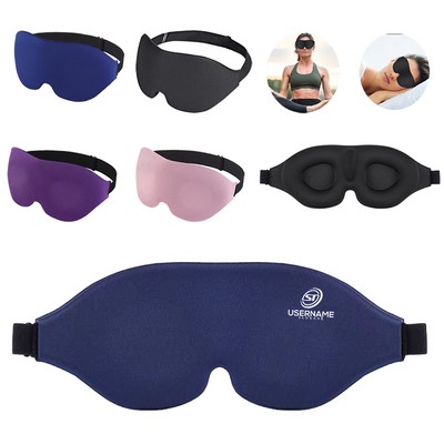3D Sleep Eye Mask with Adjustable Strap for Men and Women