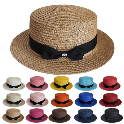 Sun Protection Beach Bowknot Straw Hat